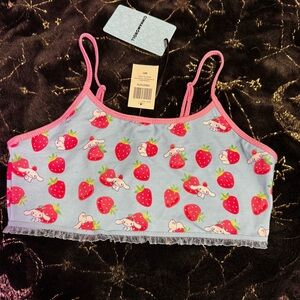 Cinnamoroll strawberry kawaii lace bralette tank top